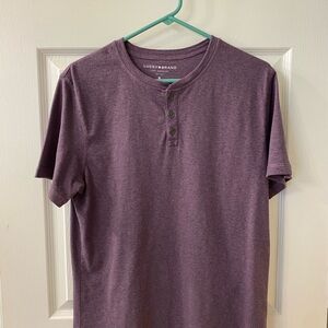 Lucky Brand Purple Henley Shirt
